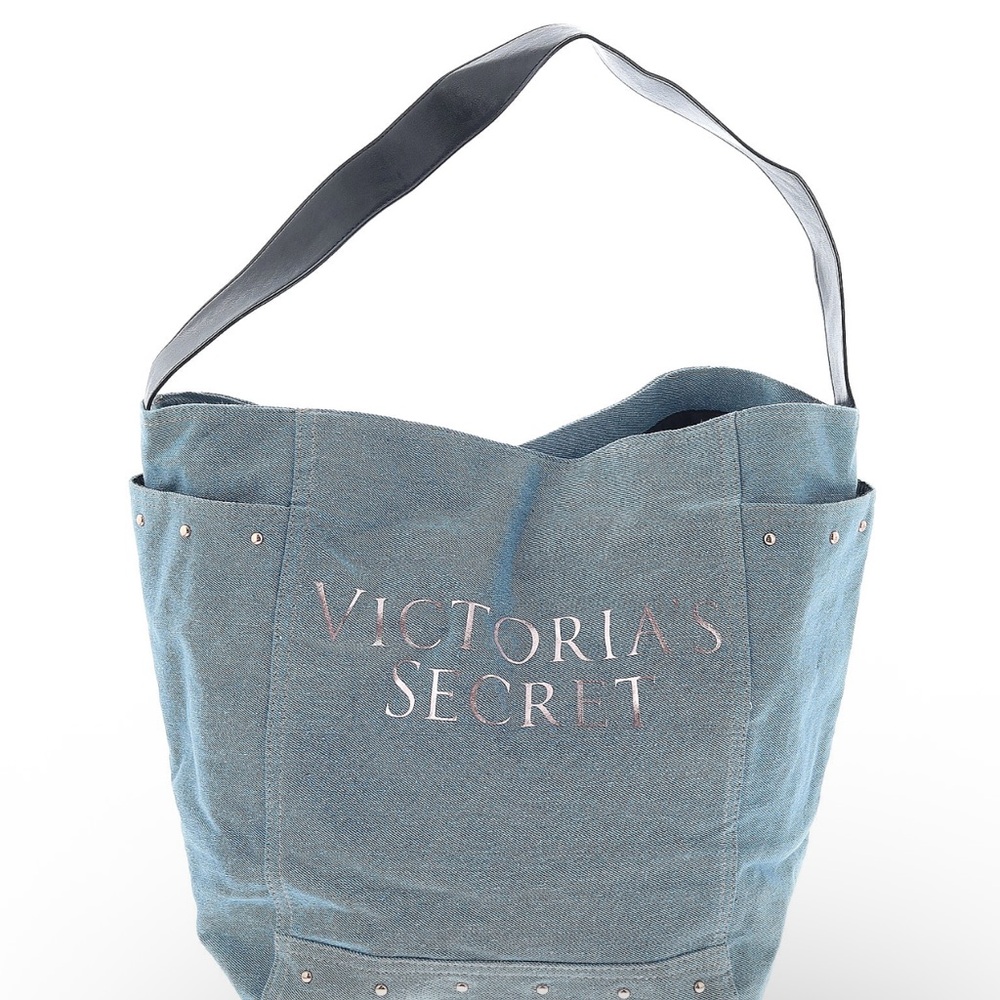 Victoria's Secret Blue Denim Tote Bag